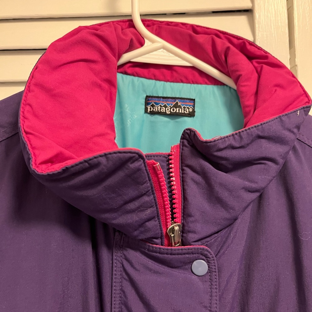 Warm Patagonia purple jacket size14